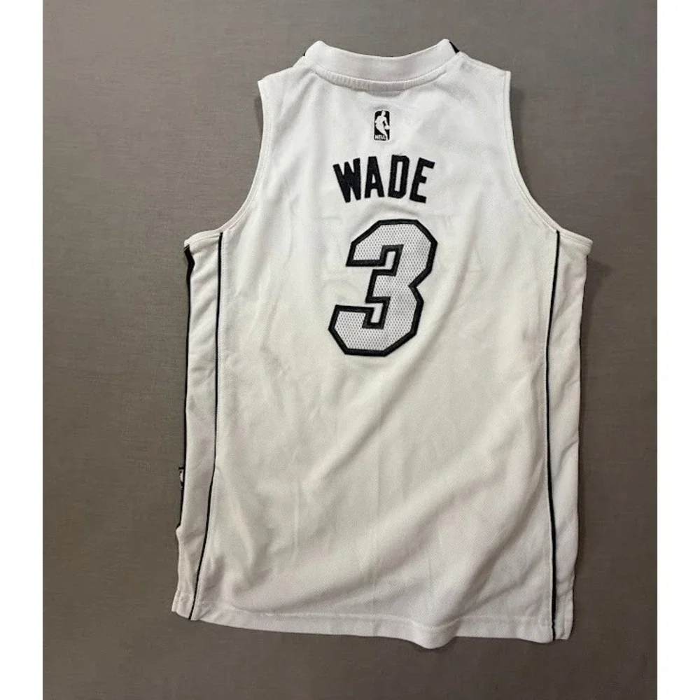 Miami Heat Dwyane Wade Adidas Youth Jersey‎ Size M White Hot Basketball